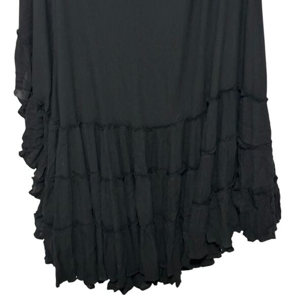 NWT Free People Black Martini Kaftan One Shoulder Maxi Dress (S) - Picture 5 of 13